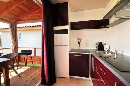 camping eurocamping 12223 Kitchen Chalet Comfort